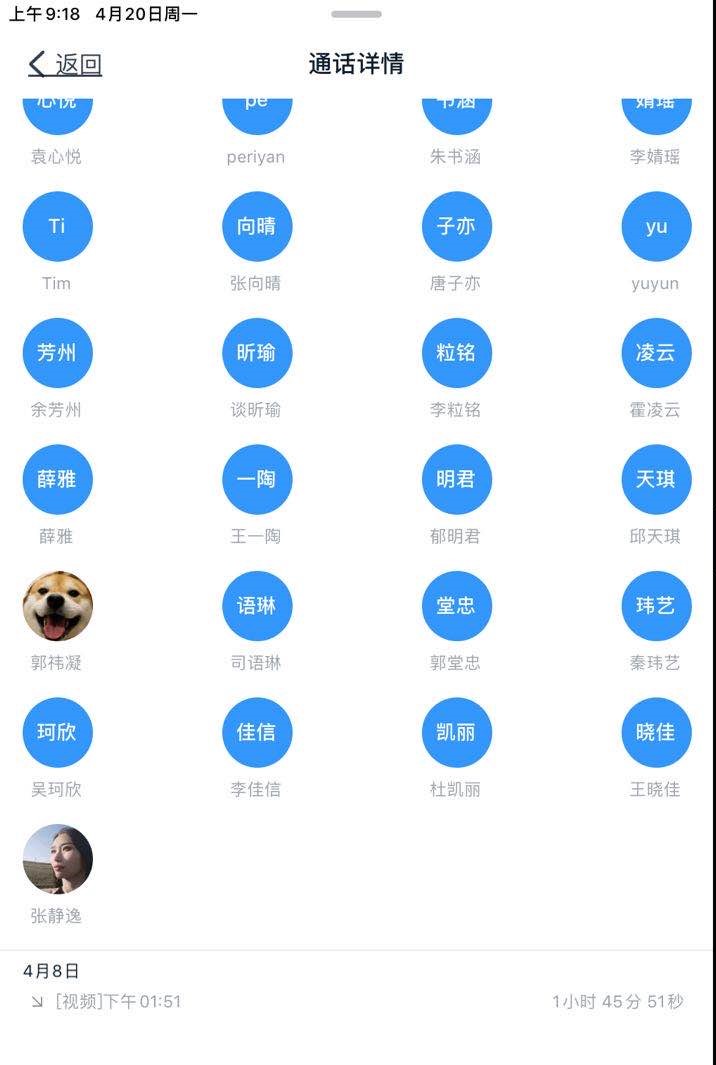 參加李楊老師授課情況
